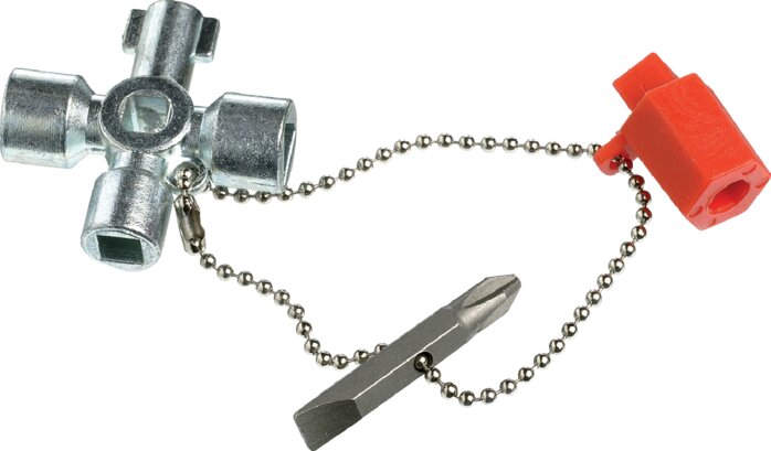 Exemplary representation: Control cabinet key (mini)